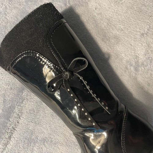Crocodilino kids leather boots used, size 27, black