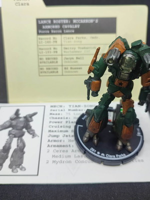 Mechwarrior Clara Parks - Tian-Zong (Unique) like new