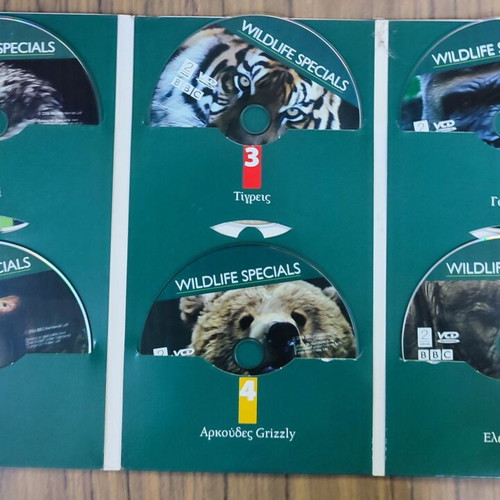 VCD BBC Wildlife Specials used, 6 CD dubbed