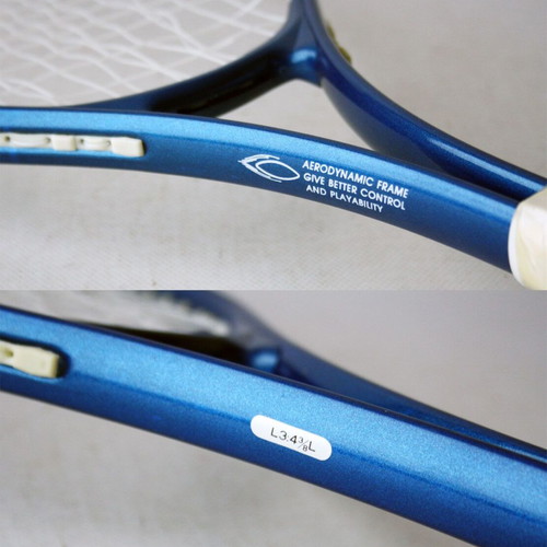 Kingstar L3 vintage tennis racket aerodynamic frame 1980s Taiwan new