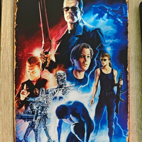 Metal decorative sign Terminator 2 Judgement Day like new