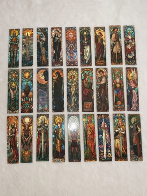 Bookmarks with Enchanting Art – "Stained Glass" Style