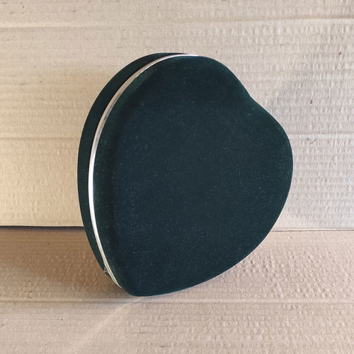 Velvet Jewelry Box Heart-Shaped like new, black