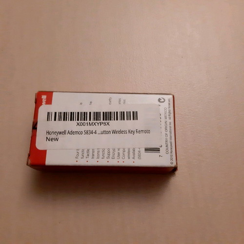 Honeywell wireless alarm key fob 5834-4 new