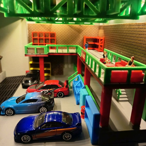 Diorama Han Garage Tokyo Drift like new