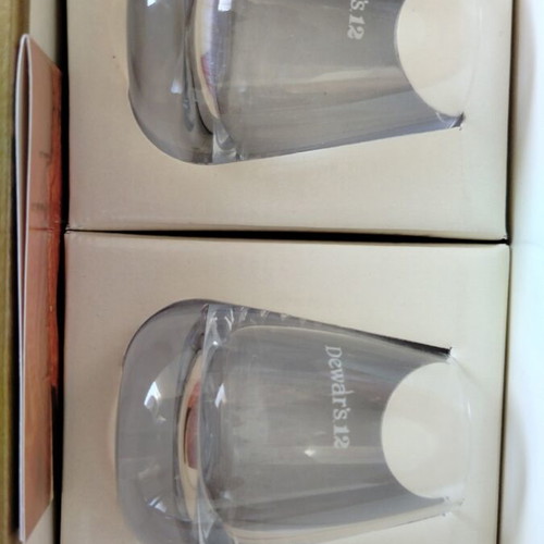 Dewar's collectible glasses in original packaging