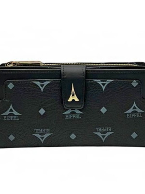 La tour Eiffel wallet, black and gold