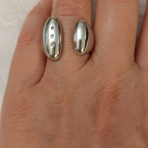 Silver Handmade Hot Diamonds Ring