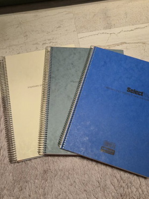 Selectbook Spiral Notebooks A4 Set of 3 new