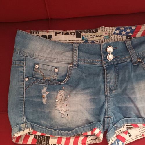 Denim shorts size S, lightly used, excellent condition