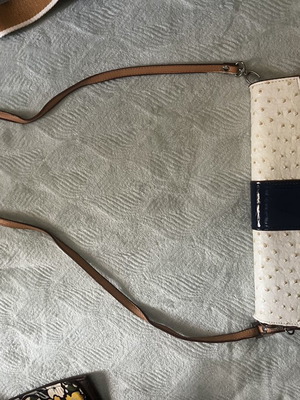Axel Woman Handbag used, white and grey