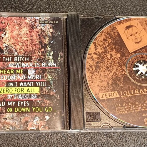 Zero Tolerance Zero For All CD used, 1996 industrial metal