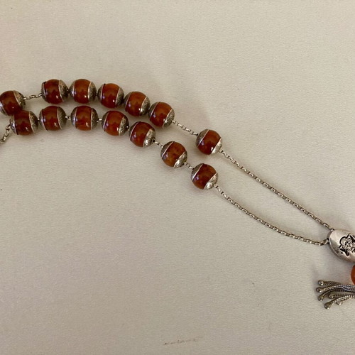 Silver worry beads used with 925 silver beads