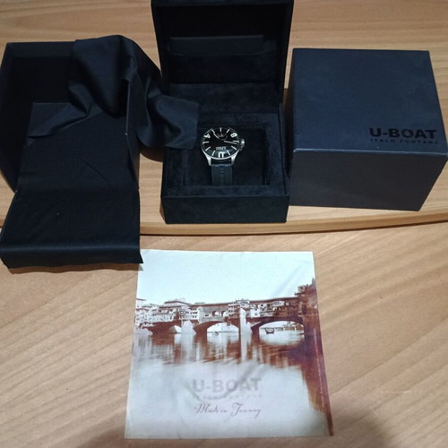 U-Boat Darkmoon 8463/B watch like new, unisex, gray and beige
