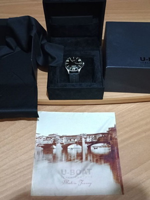 U-Boat Darkmoon 8463/B watch like new, unisex, gray and beige