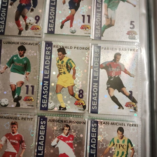 Football 1995 used, French league with collectible cards