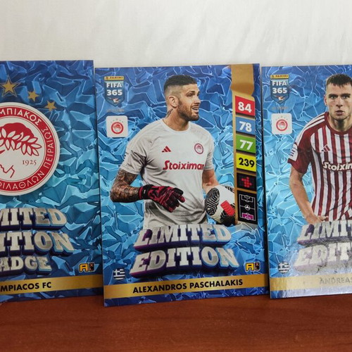 Panini Adrenalyn 365 Olympiakos F.C Limited Edition XL cards set