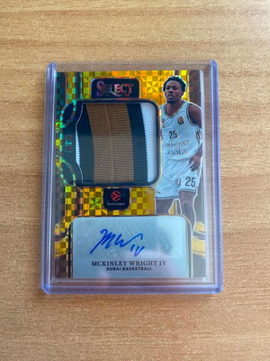 McKinley Wright patch auto Euroleague Select 2025-2026 near mint
