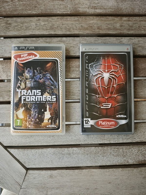 Transformers Revenge of the Fallen και Spider-Man 3 παιχνίδια PSP σαν καινούργια