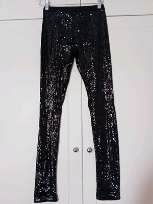 Calzedonia leggings with sequins black, like new, size M