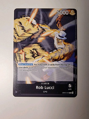 Rob Lucci One Piece Card Game OP07-079 Leader
