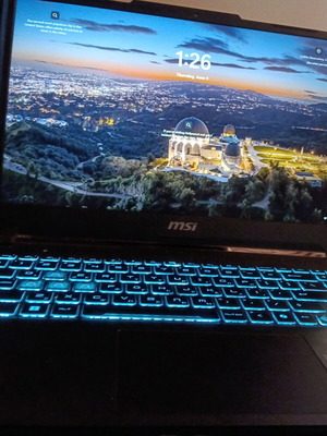 MSI Cyborg 15 A13VE gaming laptop like new with cooling pad