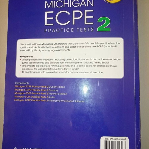Michigan ECPE Practice Tests 2 Student's Book like new 2021 edition