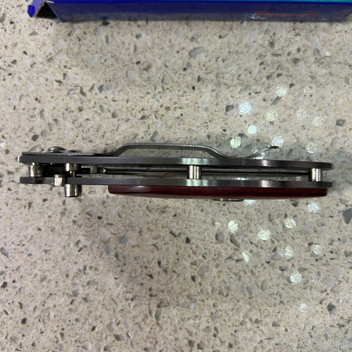 Voyager Folding Knife New with Compass and Belt Clip