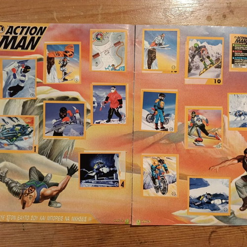 KOLLA-TO Vintage Sticker Album used, Action Man Beast Wars Transformers