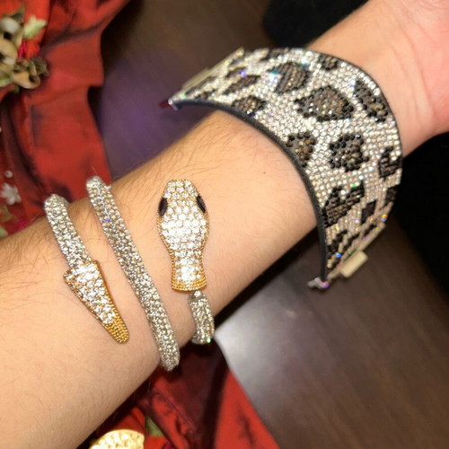 Bracelets new, set with snake bracelet