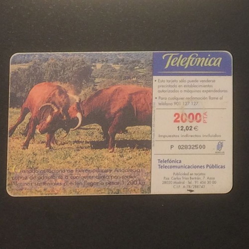 Spain Fauna Iberica phone card used