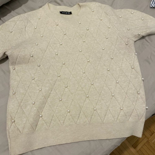Pullover new, beige, size S