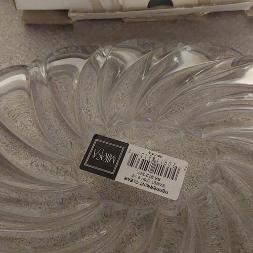 Mikasa crystal plate-bowl new, made in Germany