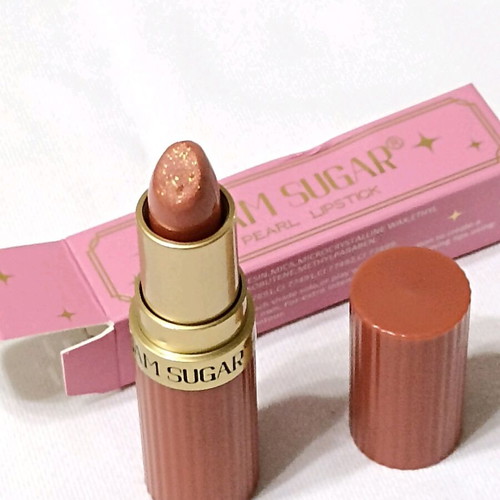 Lipstick with rhinestones waterproof new peach color