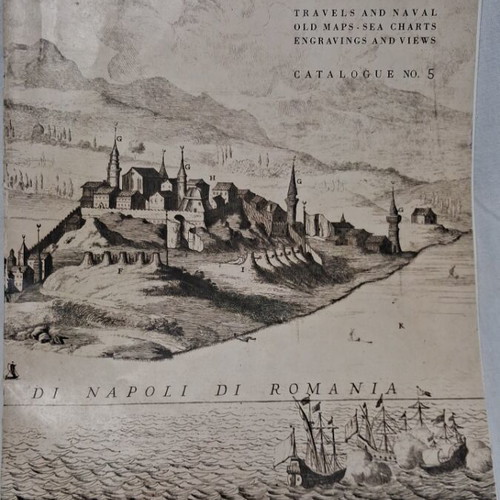 Antiquarian catalogue used with old maps and philhellenic lithographs