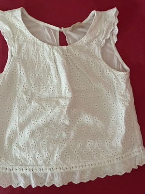 Broderie τοπ βαμβακερό Passager σαν καινούργιο, άσπρο, XS