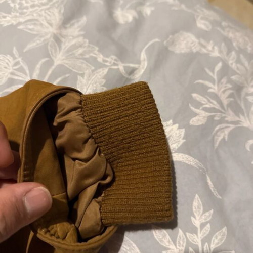 Leather Timberland jacket like new, brown, size S