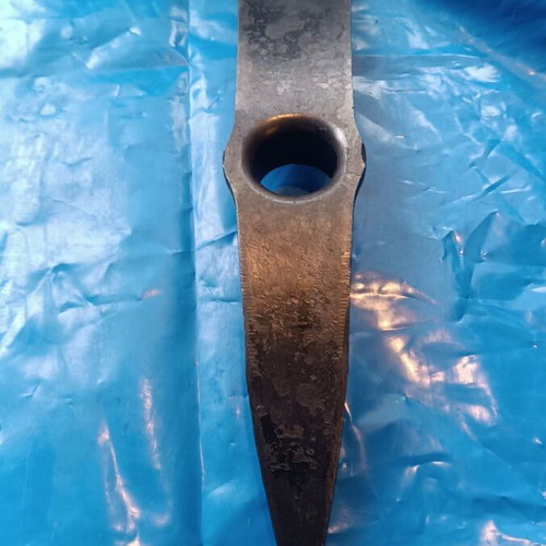 Handmade tsapokasmas new, kiln-painted forged steel tool