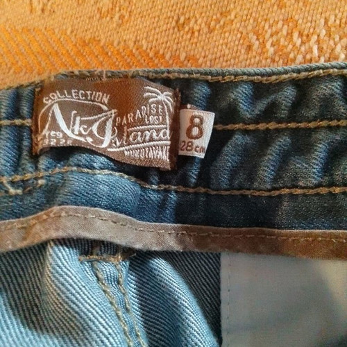 Jean bermuda shorts for boy 8 years like new, blue cargo style