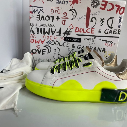 Dolce & Gabbana Portofino leather sneakers like new, white, size 38