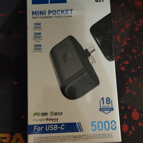 Mini Powerbank 5000mAh with fast TypeC charging new