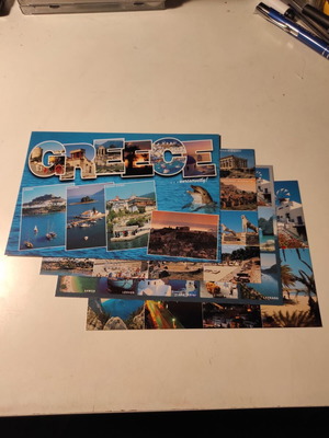 Toubis editions postcard pack of 4 like new, Microviews of Greece