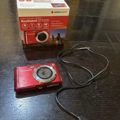 AgfaPhoto Realishot DC5200 compact digital camera, red