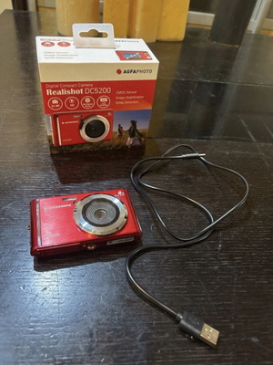 AgfaPhoto Realishot DC5200 compact digital camera, red