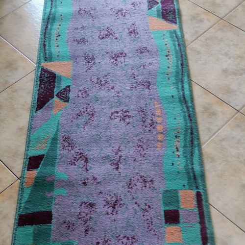Set of three bedroom runners used, dimensions 2.59x0.7m and 1.36x0.7m
