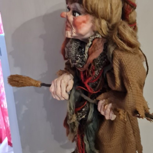 Handmade marionette used 50 cm with movable legs and arms