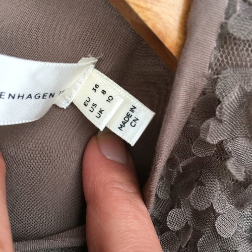 InWear flower blouse size S like new, beige and brown