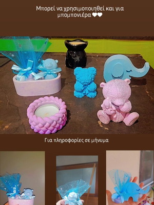 Handmade decorative items from porcelain powder large size