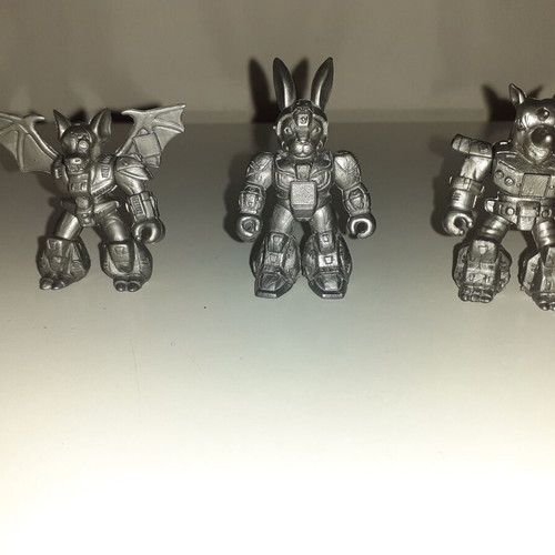 Teratomachoi Hasbro figures used, set of three with missing parts