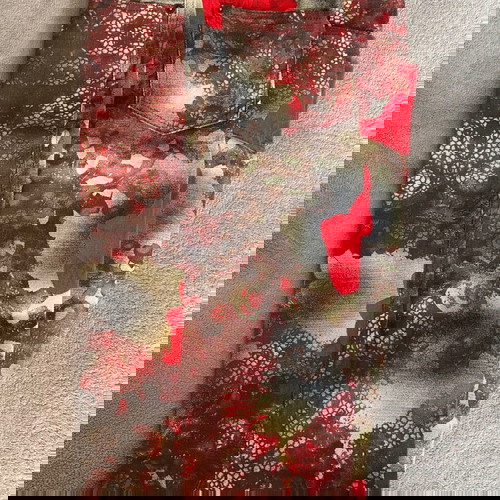 Τζην γυναικείο Lolitta εμπριμέ καμπάνα, καινούργιο, μέση 74 cm